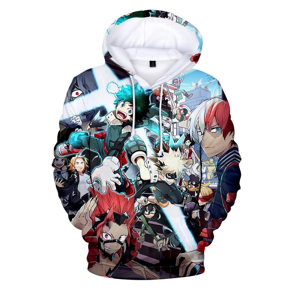 Fashion My Hero Academia Bakugou Katsuki 3D Printed Hoodies Sweatshirts Casual Hooded Hoodie School Uniforms