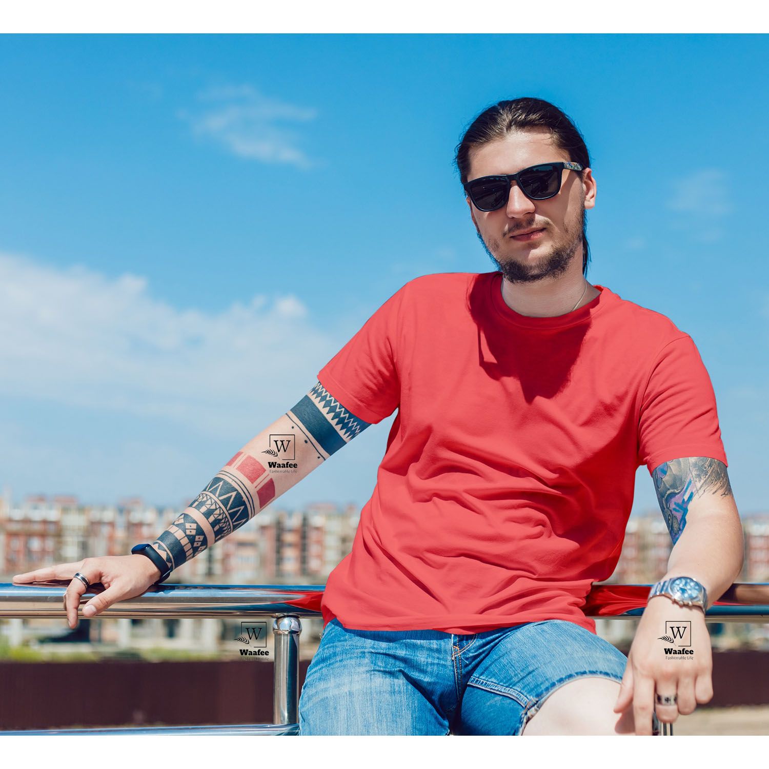 Solid Color Half hata Jersey Tshirt - Tshirt