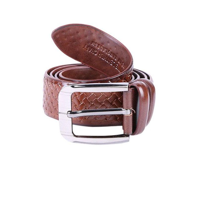 Chocolate Leather Casual Belt For Men