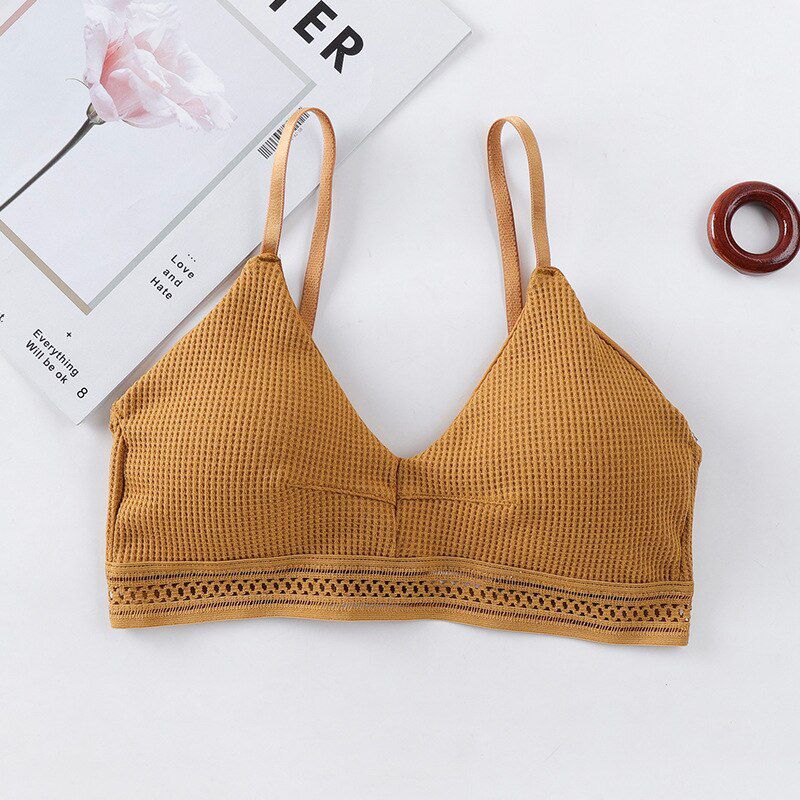 Soft Bralette Deep V Bras Women Push Up Bra Comfortable Blackless Underwear Ladies  Lingerie