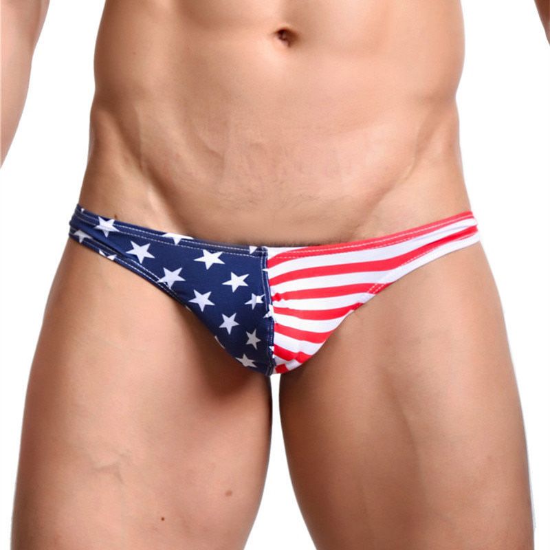 Briefs Men's Thongs  Sexy Striped Briefs Shorts Bulge Pouch Comfortable Underpants For Men Briefs Thong