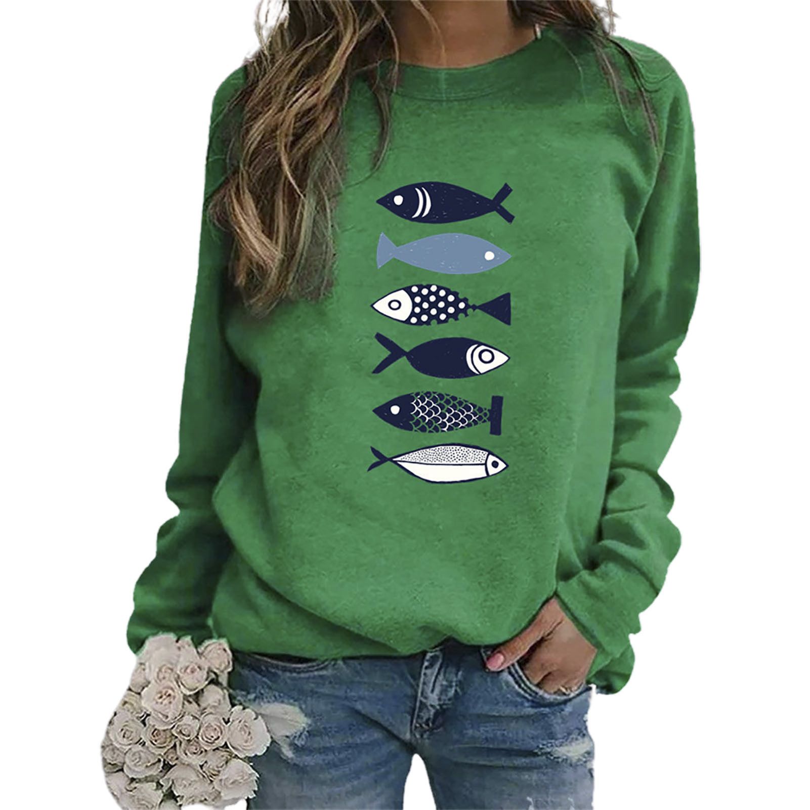 Women Pullover Casual Non-shrink Women Pullover