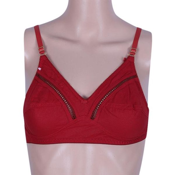 Maroon Cotton Bra For Women