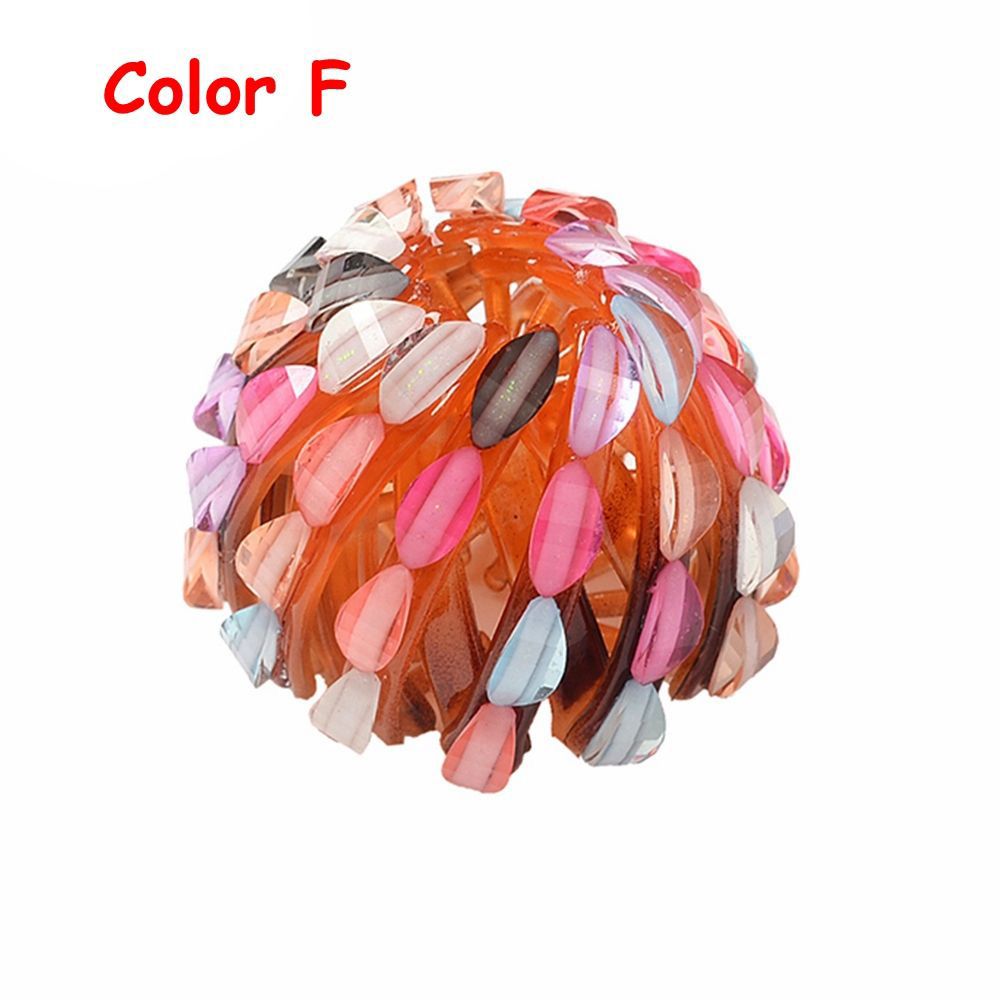 1PC Stylish Bird Nest Expanding Bun Maker Hair Claw Clips Crystal Ponytail Clamps Hairpins Barrettes Hair Styling Accessories