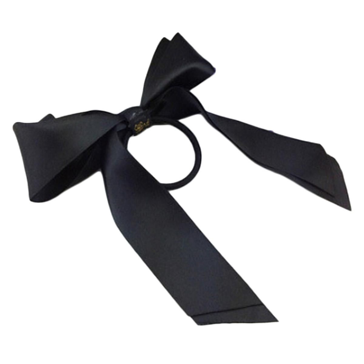 【ALLGOOD】1pc Women Tiara Satin Bow Tie Scrunch Hair Band Ribbon Scrunchie Ponytail Holder Rope Rings Hair Accessories For Girl
