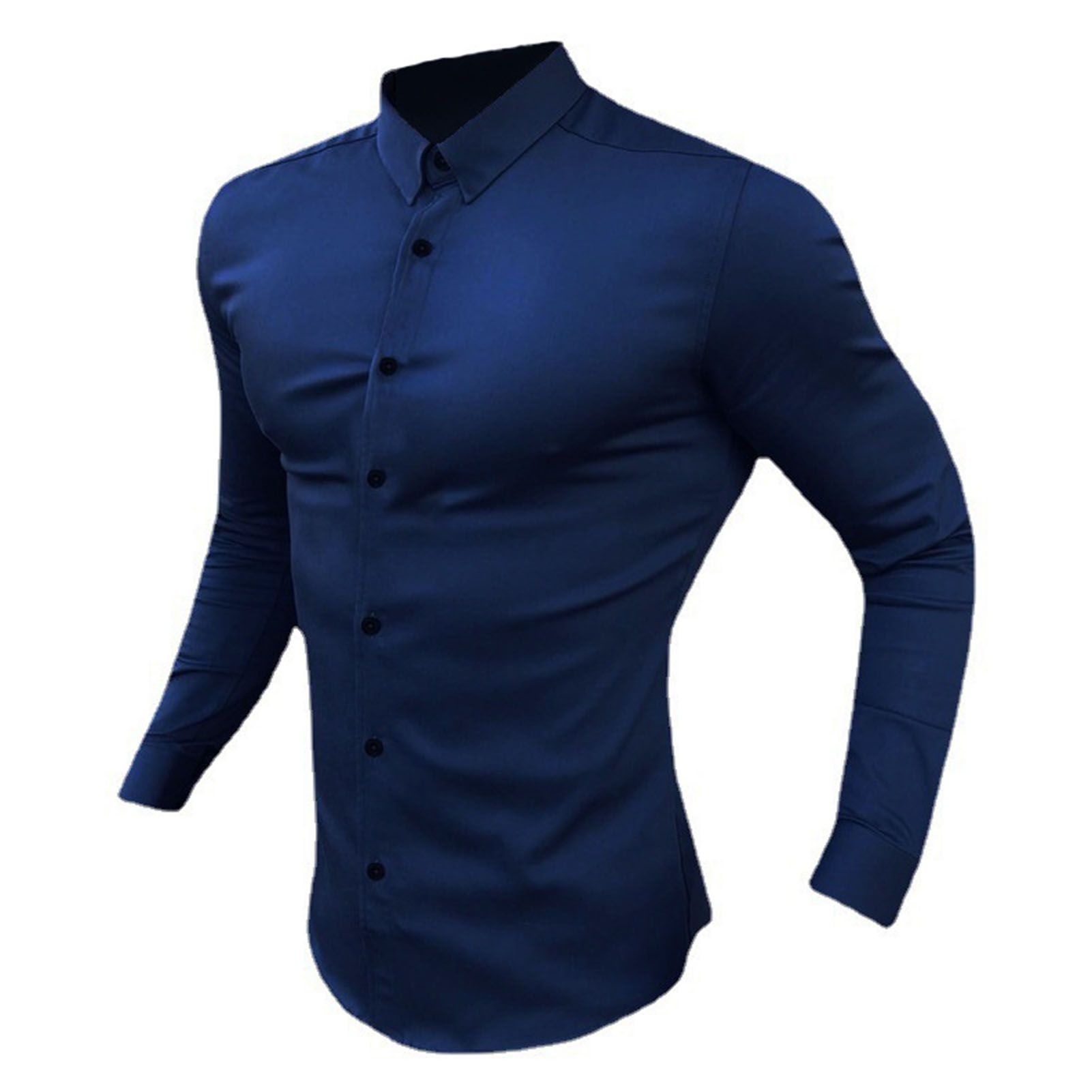 Business Shirt Fashionable Gentle Autumn Muscle Man Shirt