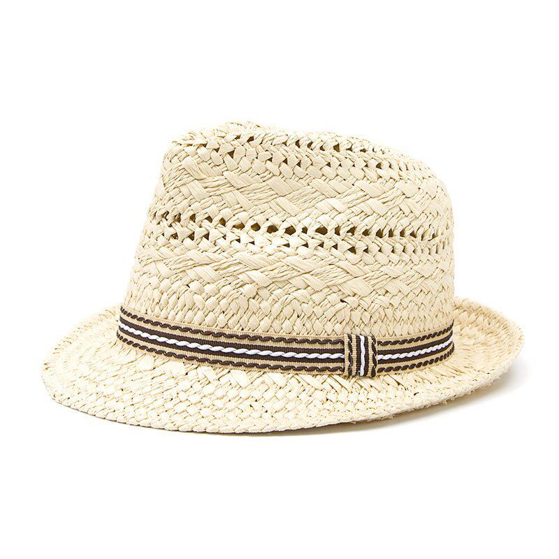 Handmade Weave Sun Hat Parent Child Kids Sweet Retro Summer Hat Women Men Straw Hat Beach Hat Jazz Cowboy Cap