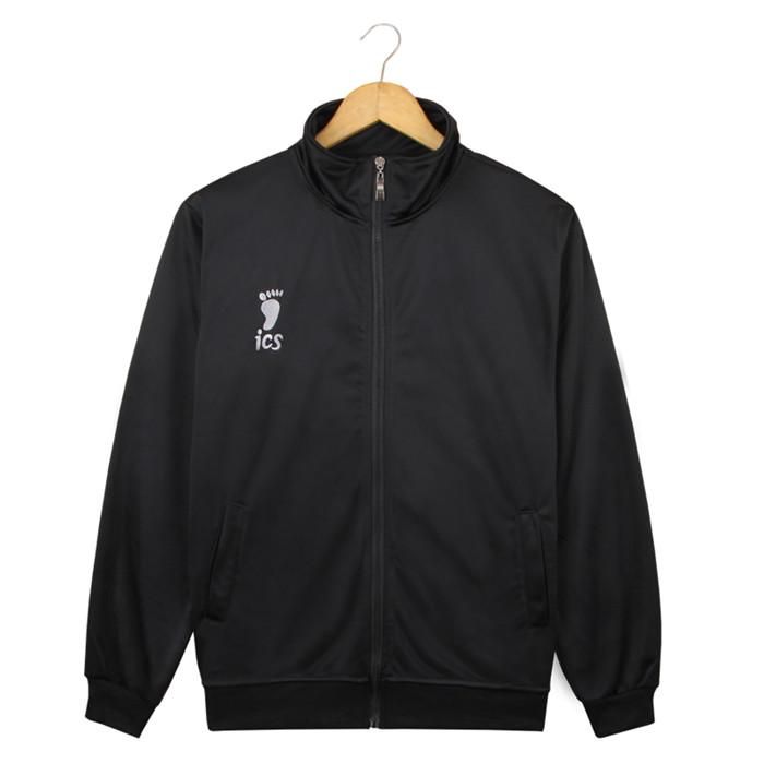 Haikyuu Karasuno High School Team Uniform Hinata Shoyo Cosplay Black Long Sleeve Embroidery Sport Jacket