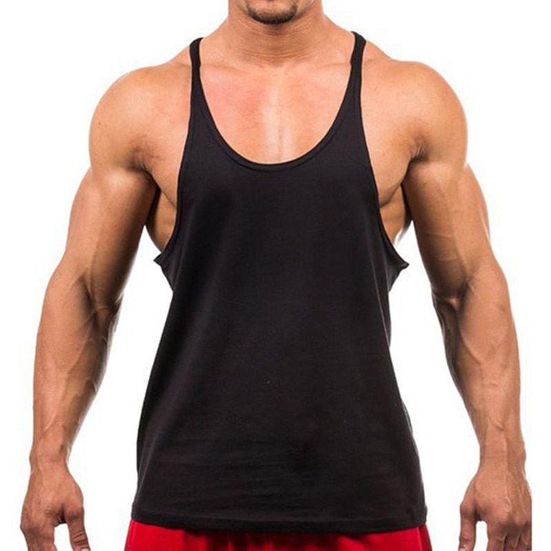 Male Gym Clothing Cotton Singlets Canotte Bodybuilding Stringer TaTop Men Fitness Shirt Muscle Guys Sleeveless Vest TaTops
