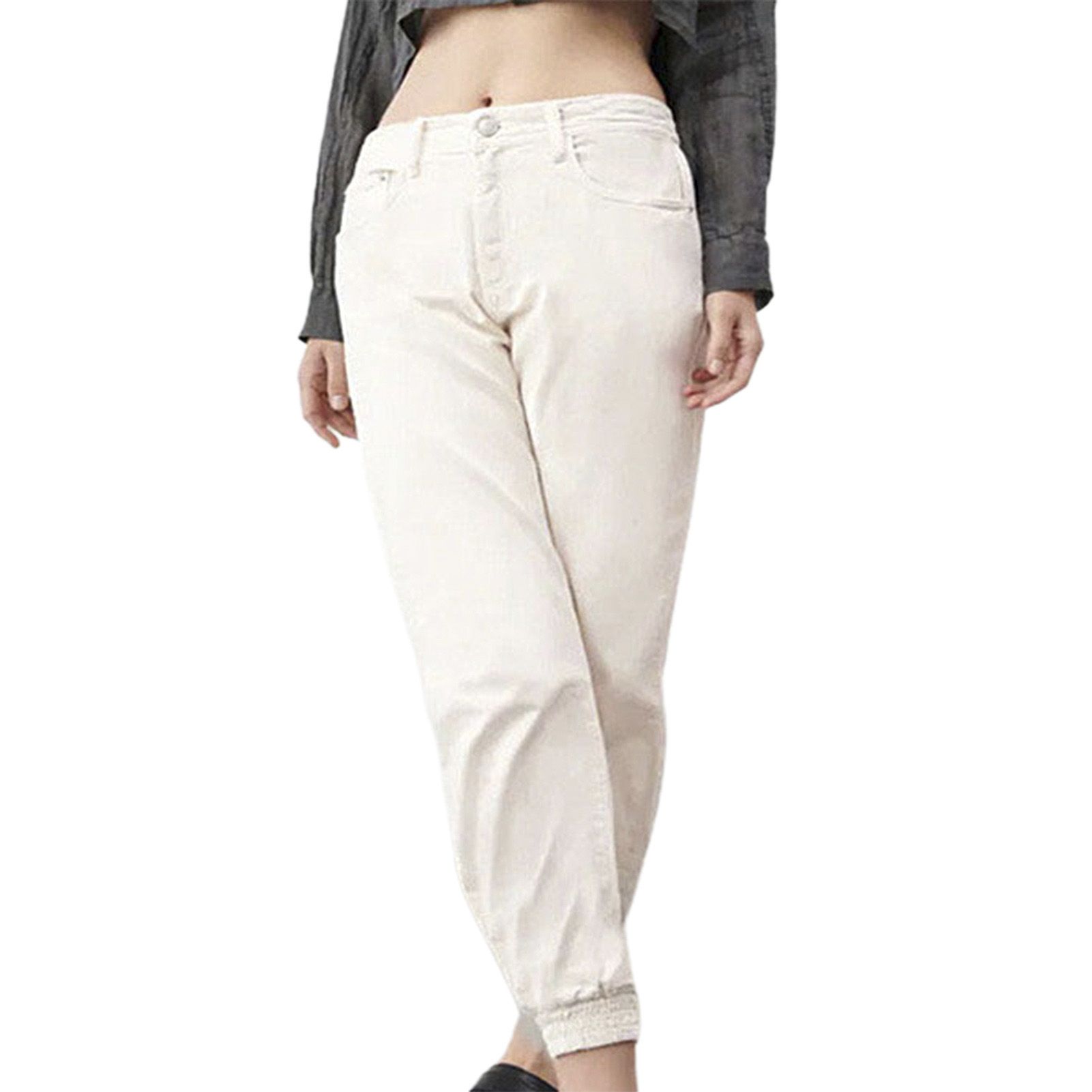Pencil Pants Stylish Stretchd-Waist Denim Pants