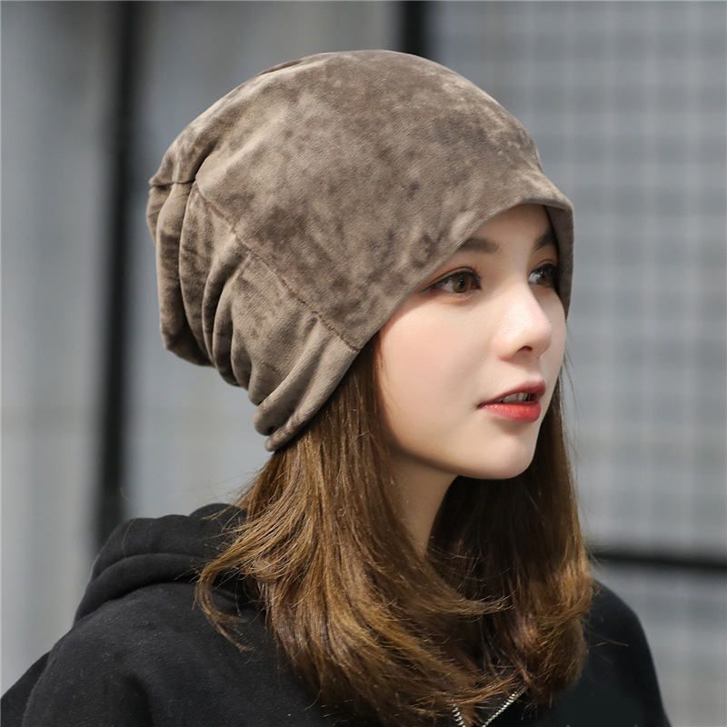 Casual Beanie Women Skullies & Beanie Autumn Winter Velvet Warm Ski Caps Hat