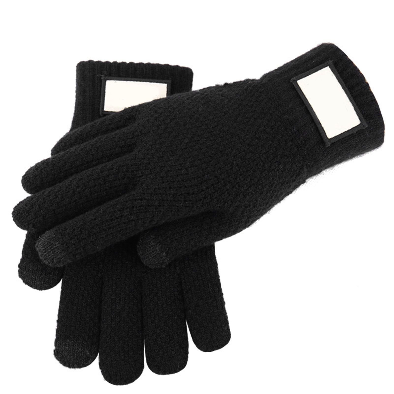 Men Gloves Portable Thicken Warm Soft Winter Mittens