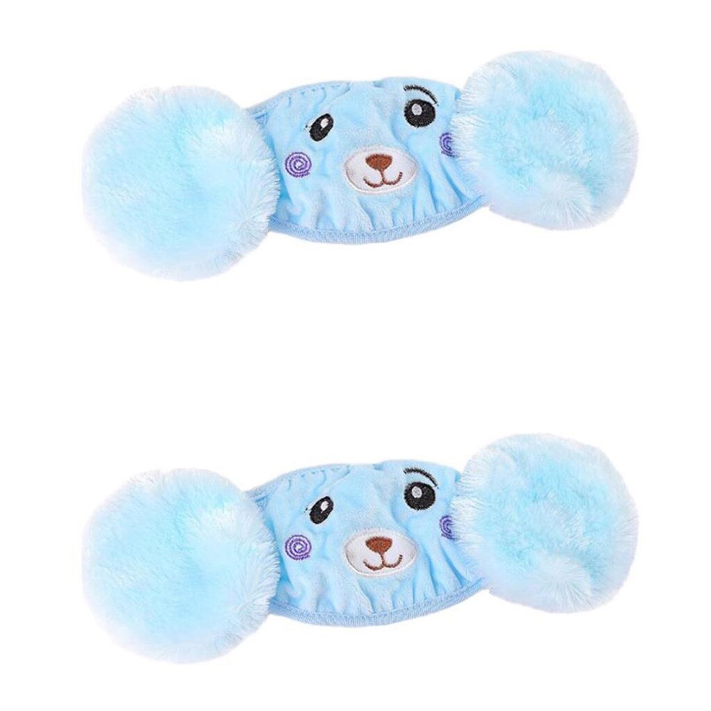 2PC Washable Mouth Cover Hat Children's Winter Cartoon Baseball Cap Hat Warm Dustproof Face Cover Hat