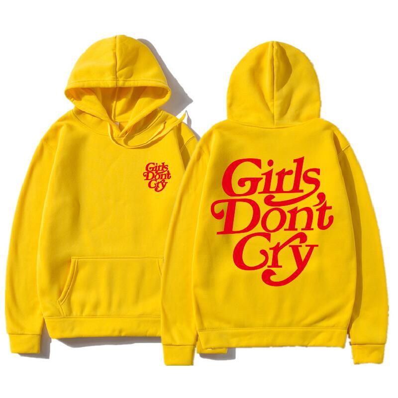Autumn Winter  Hop Girls Don't Cry Hoodies Men Women Sweatshirts Fleece Oversized Hoody Teen Couple Clothing Coat