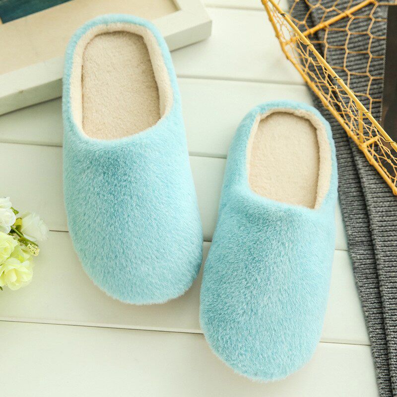 Slippers Women Indoor House plush Soft Cute Cotton Slippers Shoes Non-slip Floor Home Slippers Women Slides For Bedroom