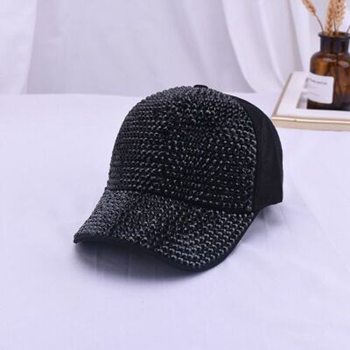 2019 Rhinestones luxury pearl Sequins Baseball Cap For Women Summer Cotton Hat Girls Snapback Hip hop hat Gorras
