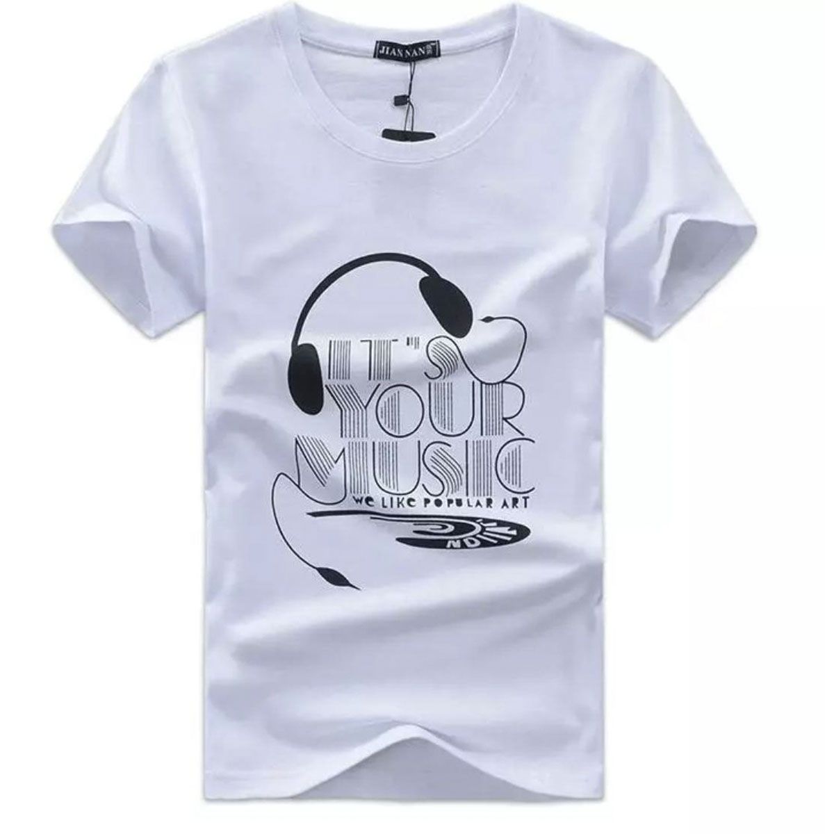 Stylish Menz Poly Cotton Printed Tshirt - Tshirt