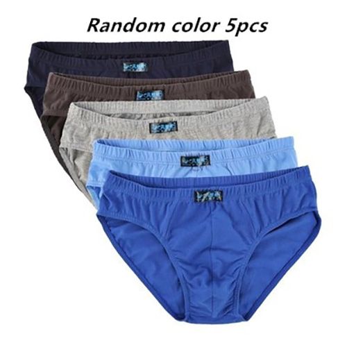 5pcs/lot cheapest 100% Cotton Mens Briefs Plus Size Men Panties 4XL/5XL/6XL Men's Breathable Panties  Multicolor