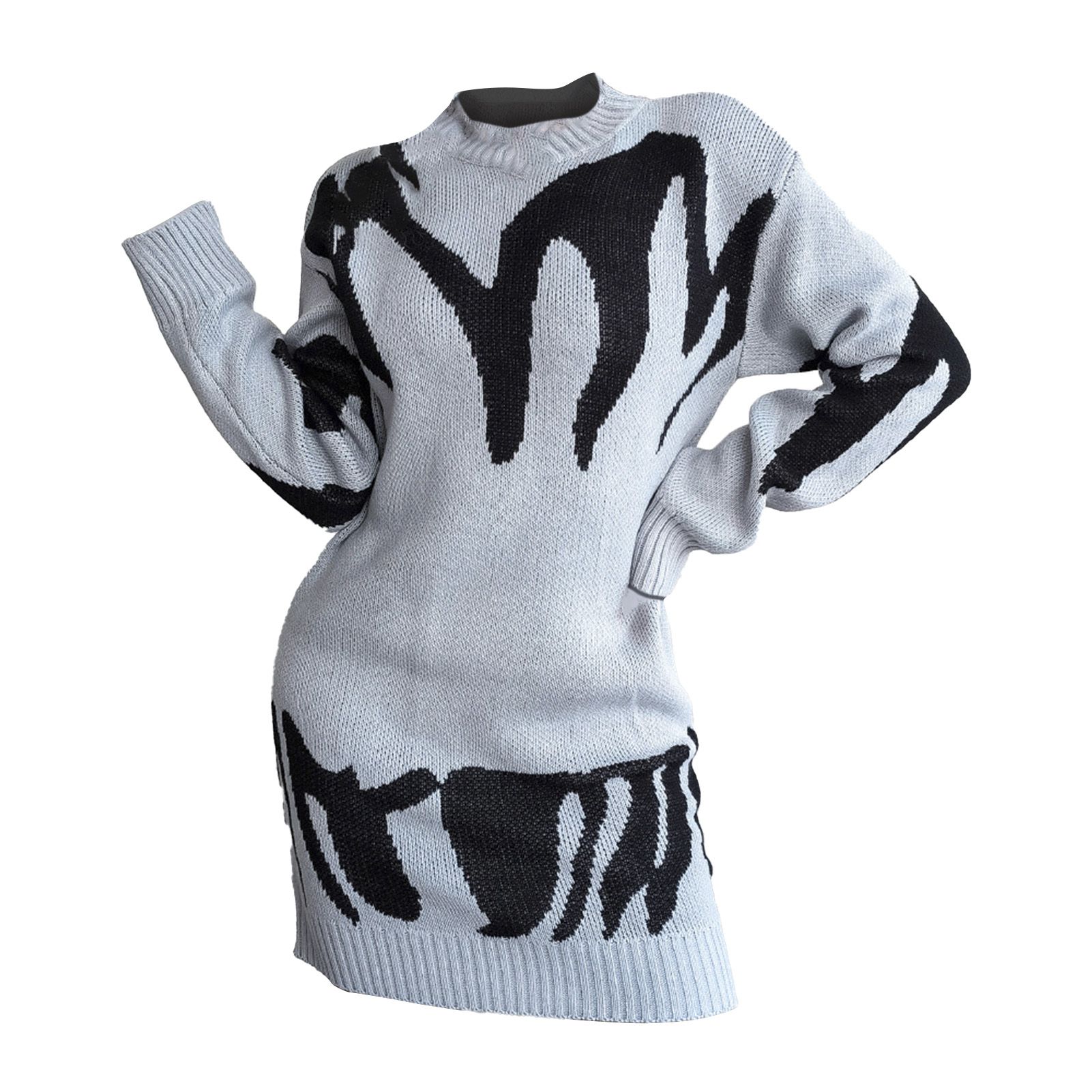 Sweater Pencil Dress Skin-friendly Slim Fit Sweater Dress