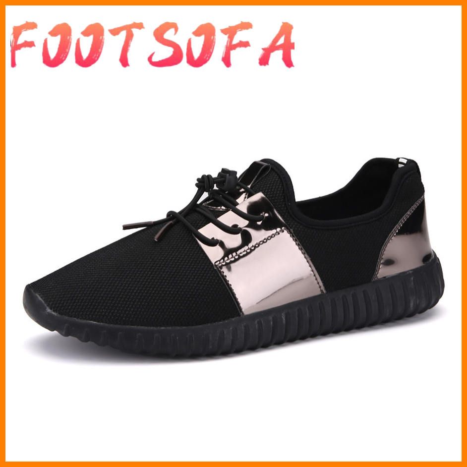 New Designer Couples Running Shoes for Men Women Outdoor Sport Shoes Light Soft Sneakers Shining Golden Shoes