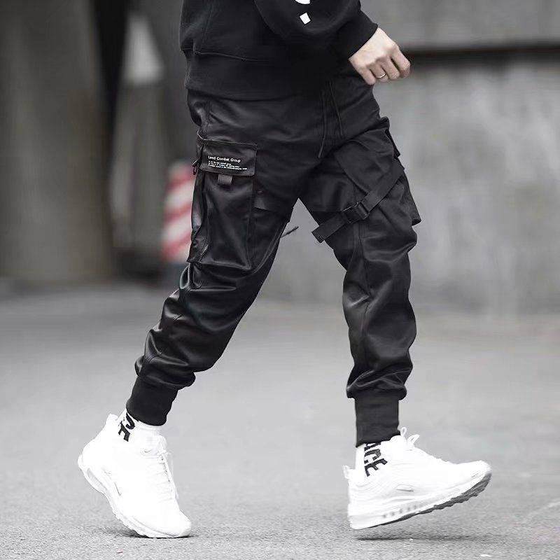 Mens Hop Clothing  Japanese Fashion Stylish High Street Jogging Pants Male Cargockets  Korean Clothes Sweatpants