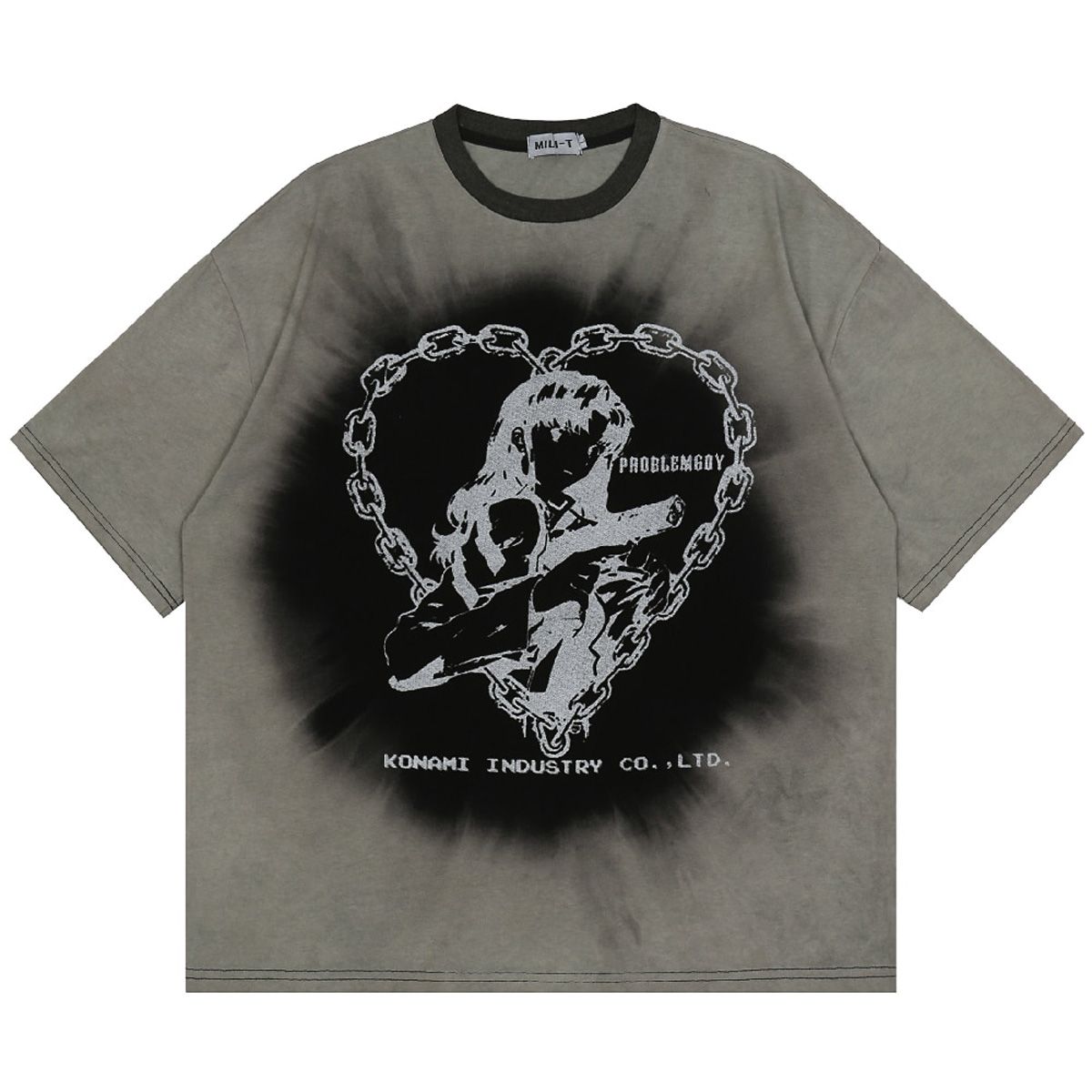 Men T Shirt Hop Dark Streetwear Tie dye Tshirt Print Harajuku Summer Short Sleeve T-Shirt Cotton Tops Tees Oversize