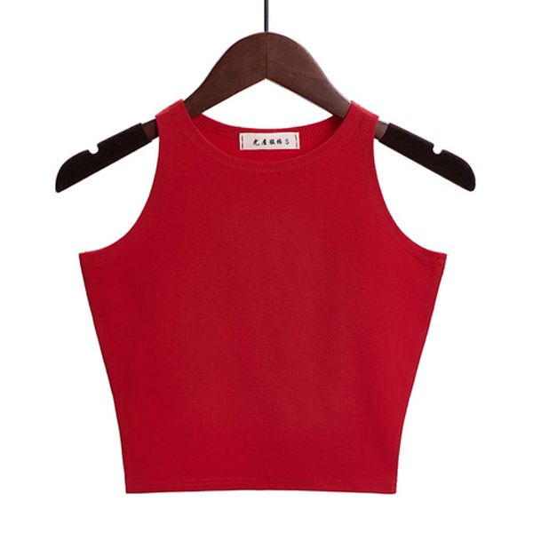 New Women Cotton Tank Tops Crop Top Vest Sleeveless Blouse T Shirt Cropped Blusas Tank Top Camisole 13 Colors