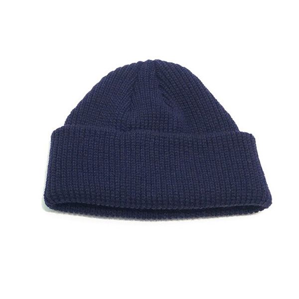 Beanies Men Winter Hat For Women Skull cap Knitted Hat Unisex SkullCap Sailor Cuff Brimless Retro Navy Style