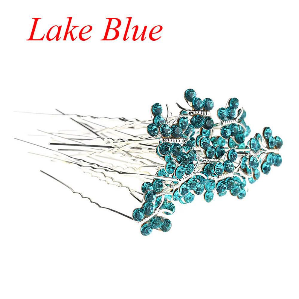 20pcs Gifts Wedding Party s Crystal BriHeaddress Butterfly Hair clips Hairpins Head wear