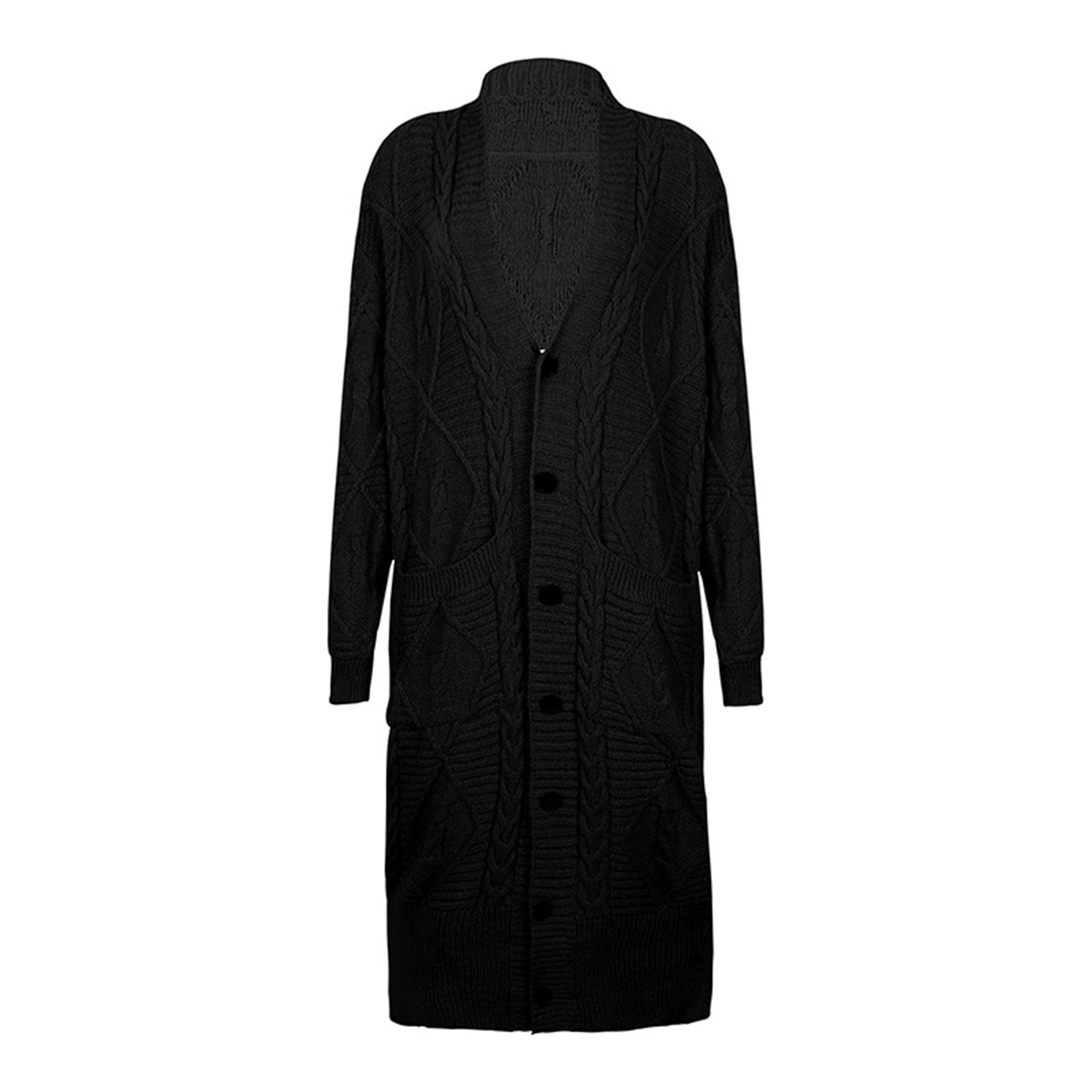 Female Clothing Woven Twist Texture Fashion Women Sweater Cardigan