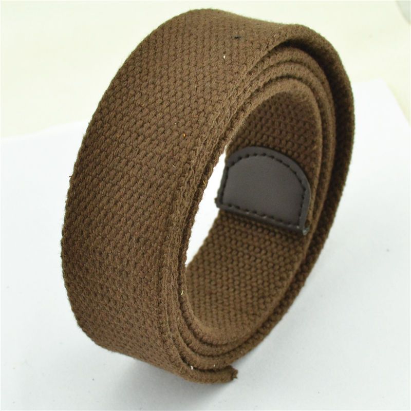 Canvas material belt body does not include belt buckle head weaving process multicolor young casual Fashion style width 3.8cm