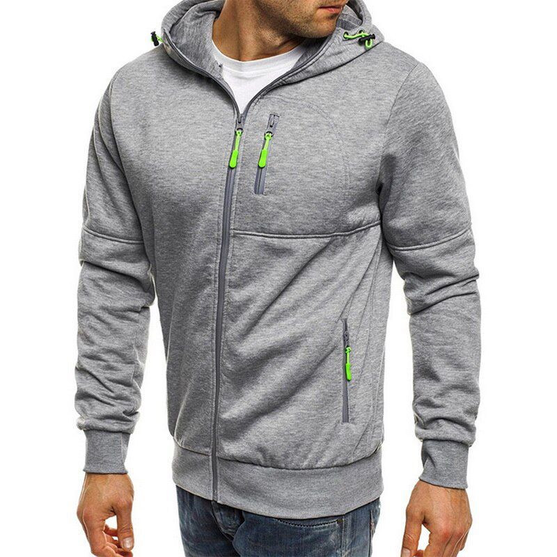 Jodimitty Men Sports Casual Wear Zipper COPINE Fashion Tide Jacquard Hoodies Fleece Jacket Fall Sweatshirts Autumn Winter Coat