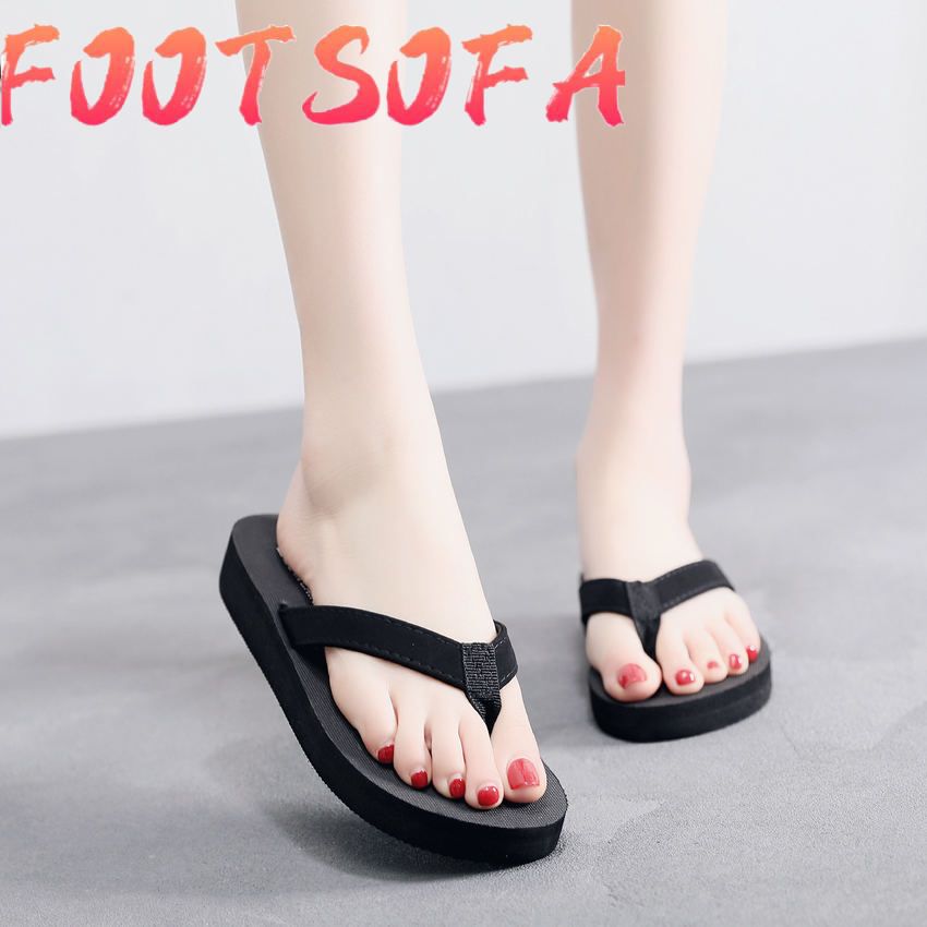 Fashion Women Slippers Summer Outdoor Beach Sandals Non-slip Lightweight Flat Flip Flops Open Toe Ladies Shoes Chaussure Femme