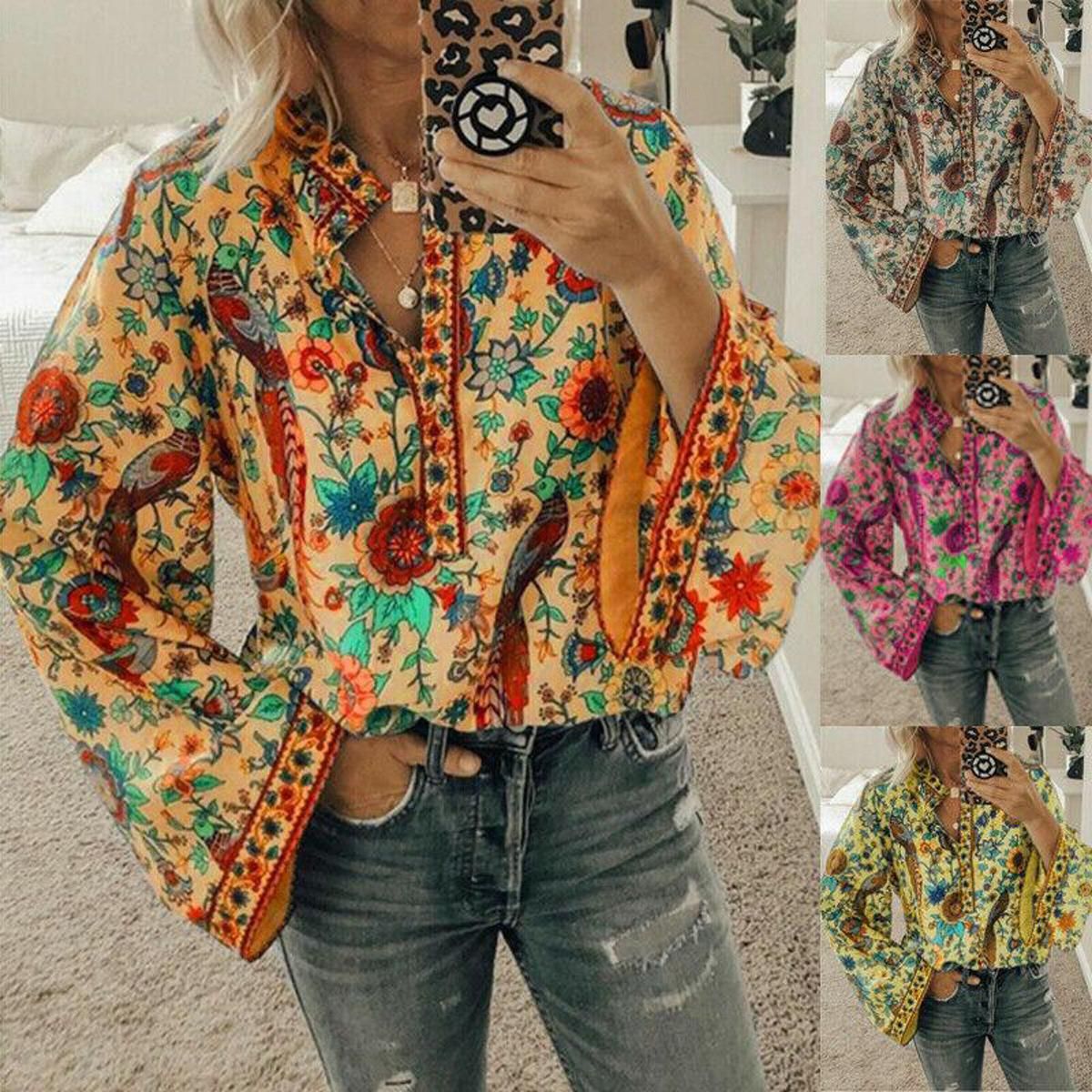 Women  Autumn Lantern Long Sleeve Loose Tops