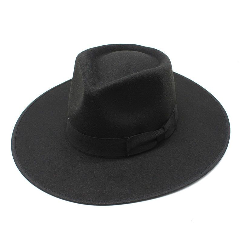Fluorescent green fedora hat edging thin series new style jazz hat felt hat bowknot  hat black top hat кепка мужска