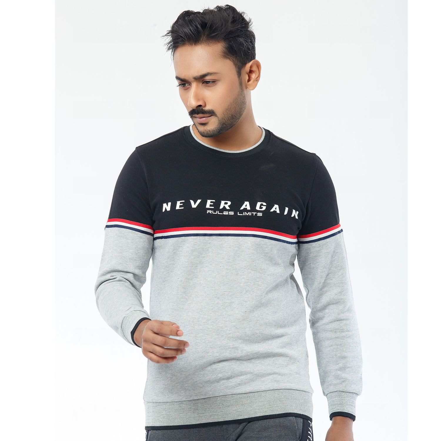 Shohure Never Again Full sleeve sweatshirt - Hoodie For Men - Hoodie - Hudi For Men