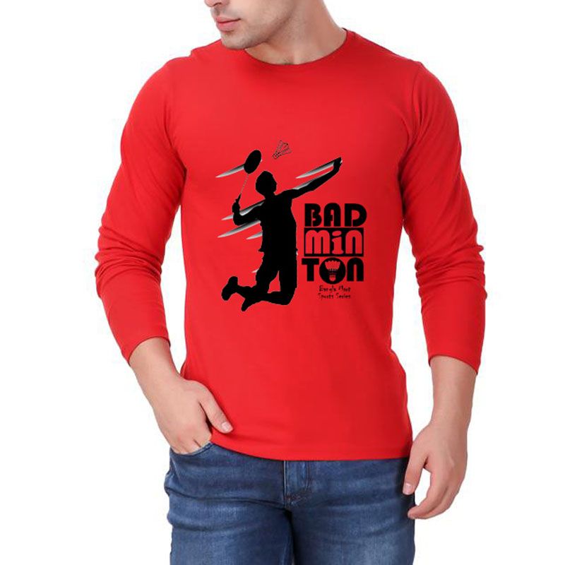 Badminton Stylish and Comfortable Sports Full Hata Tshirt Long Sleeve for Winter Fashion - T Shirt For Man