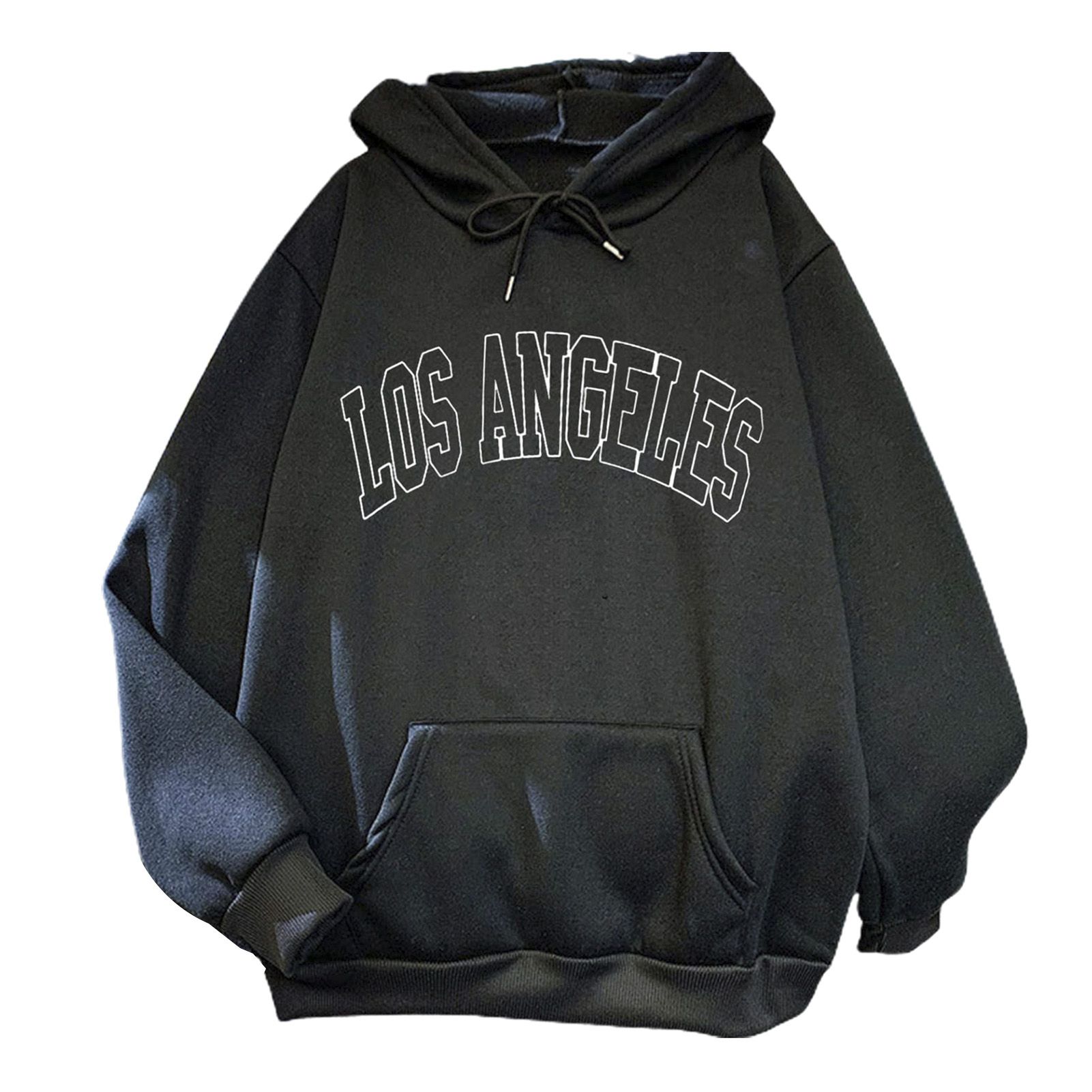 Hoodie Letter Print Big Pocket Girl Hoodie