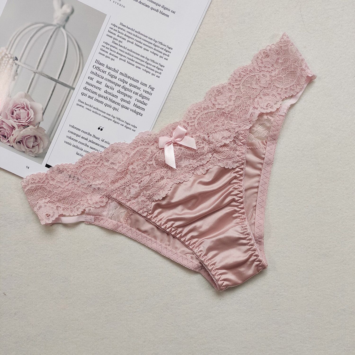 New se_xy Thong Women Smooth Lace Fitness Shorts Underwear Panty Low Waist Yoga Shorts Panties Briefs Underpants