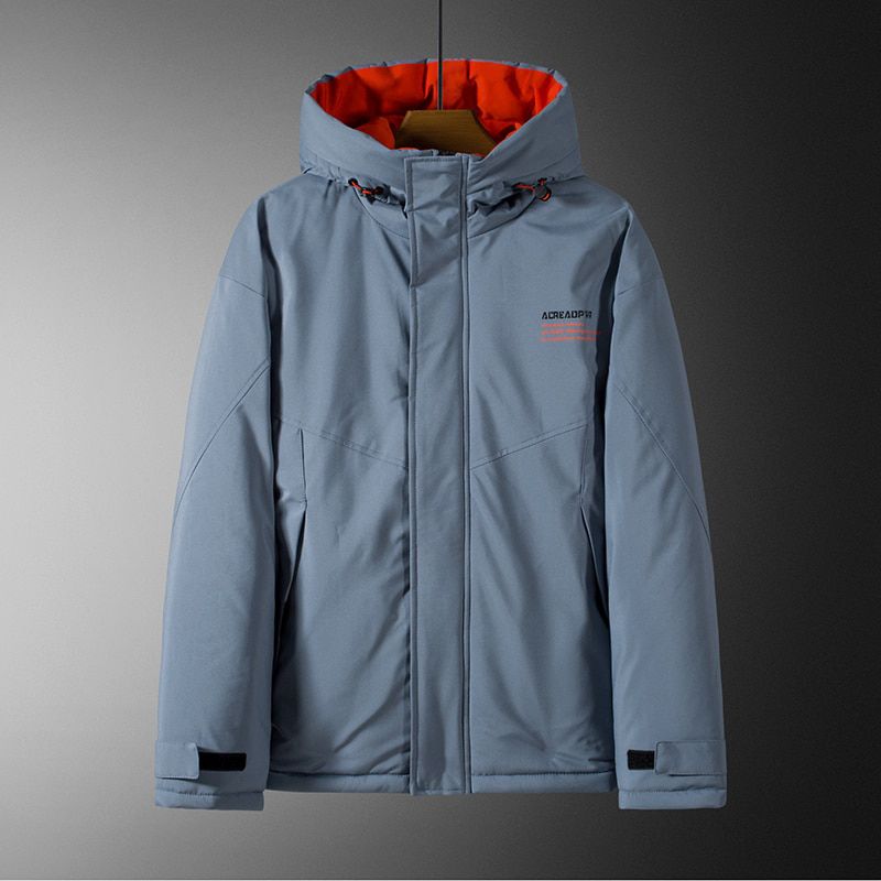 Autumn Winter Men Hooded Parkas Coat Men Thickened Warm Casual Bread Wear  Loose Hooded Parkas Coat Jacket Men