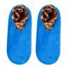 Double Layer Women Plush Lining Thick Slippers Leopard Patchwork Floor Socks