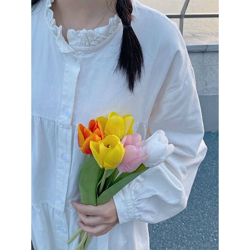 IELGY gentle style long sleeve dress cute temperament