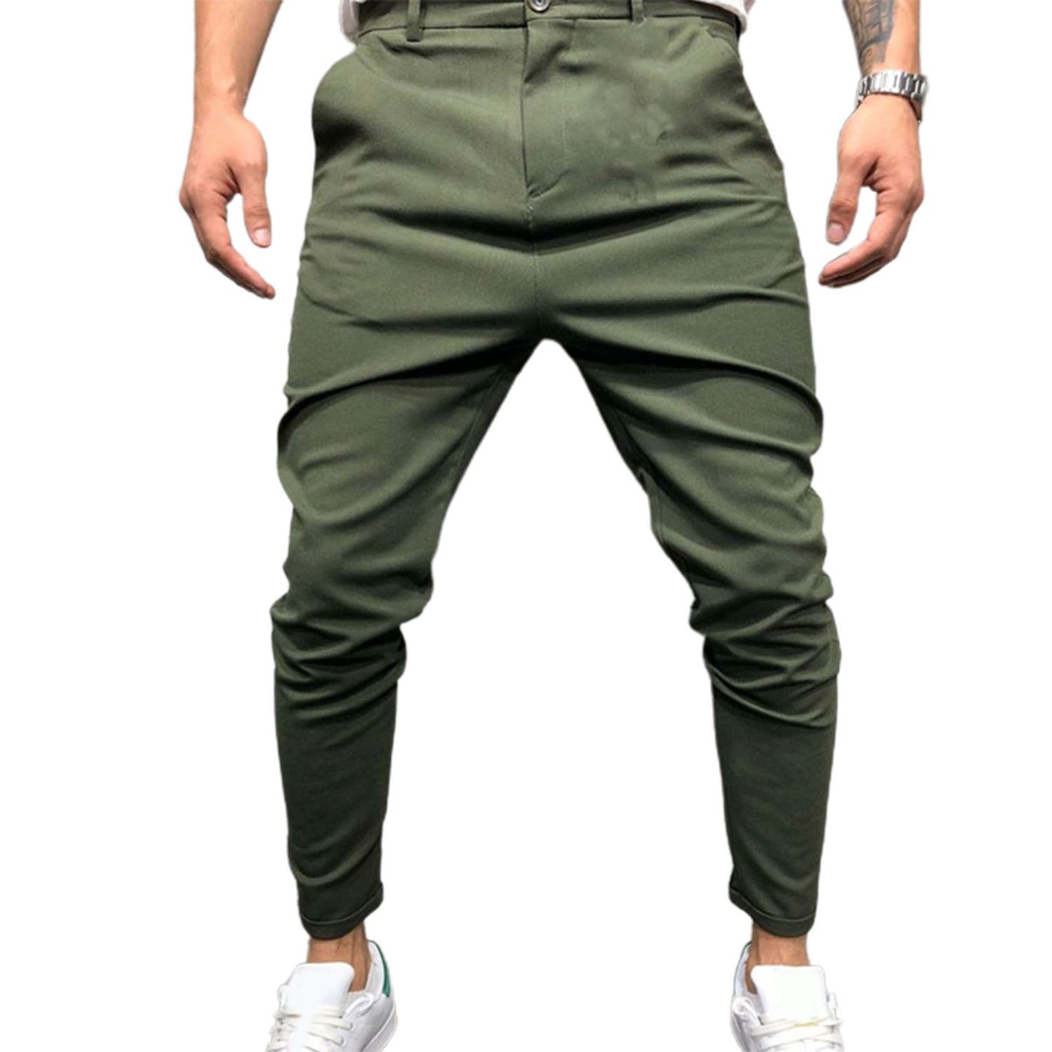 Spring Trousers Solid Color Comfortable Autumn Pants