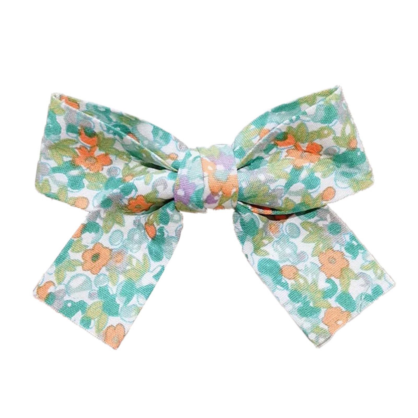 Cute Simple Elastic Bowknot Floral Girl Hairpin Hair Clip Hair Accessories