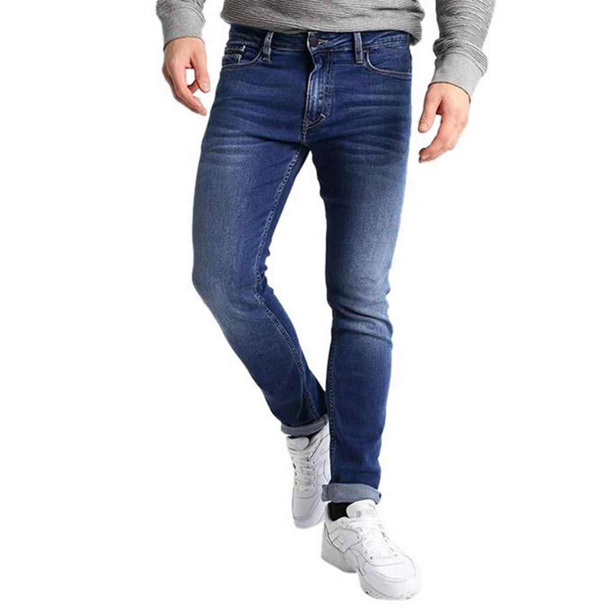 Blue Denim Casual Jeans for Men