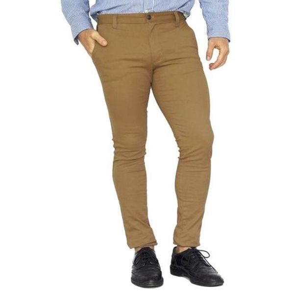 Beige Twill Gabardine Pant for Men