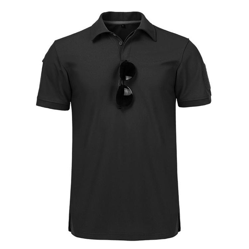 Men Polo Shirt Quick-drying Short Sleeve Polo Shirt Large Size Men's Tops With Arm Pocket