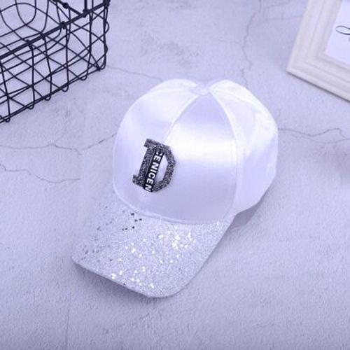 Sequin Rhinestone Baseball Cap Unisex Snapback Hat Letter R Mesh Cap Visor Snapback Hip Hop Bone Casquette