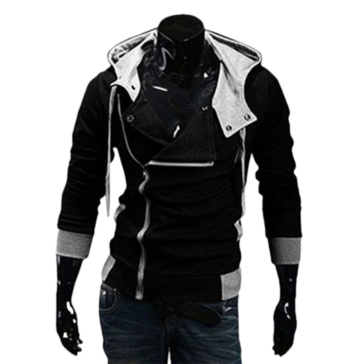 Jacket Fit Elastic Hem Autumn Coat
