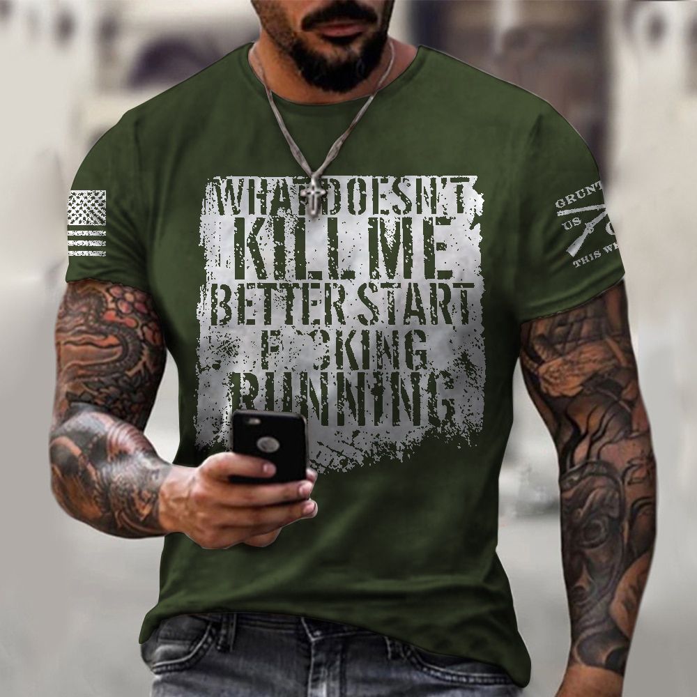 Popular fashion t shirt for men Oversize Casual sports outing shirts Men's summer round neck tshirt tops